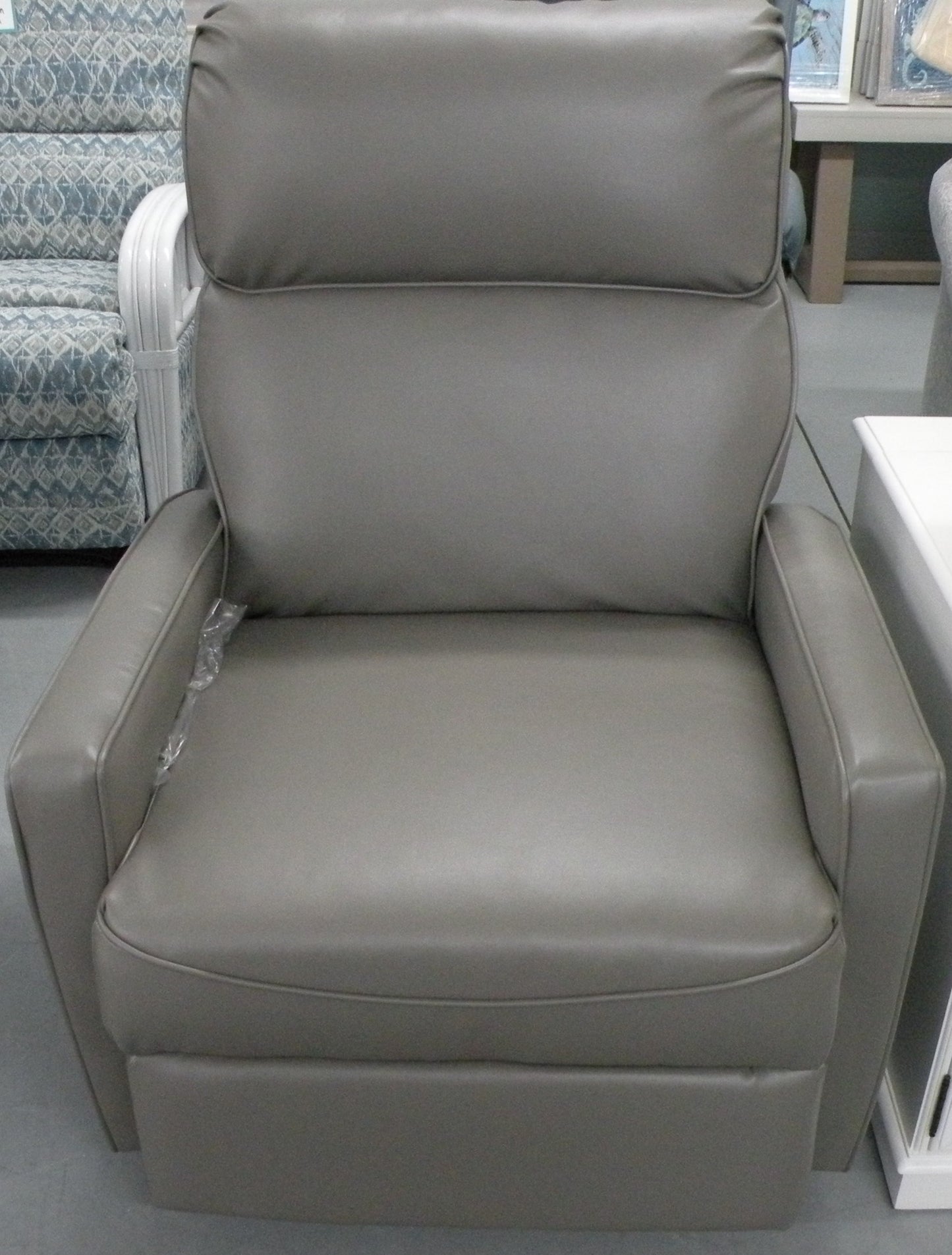 Astro Grey Leather Recliner