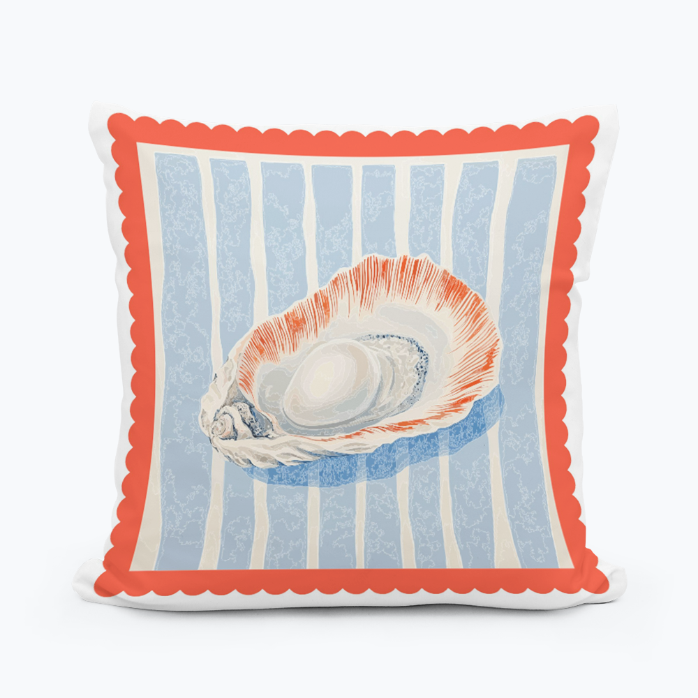 Americana Oyster #28 SQUARE PILLOW