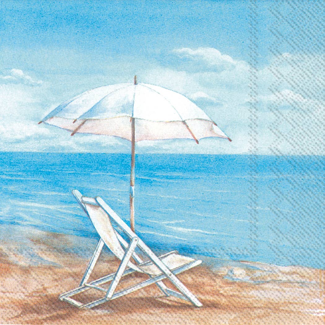 Paper Cocktail Napkins Pack of 20 Blue Horizon - Coastal