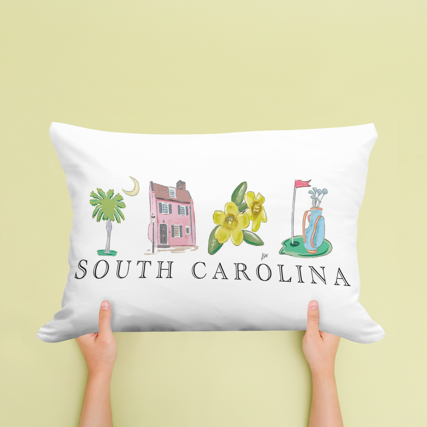Laura South Carolina Pillow
