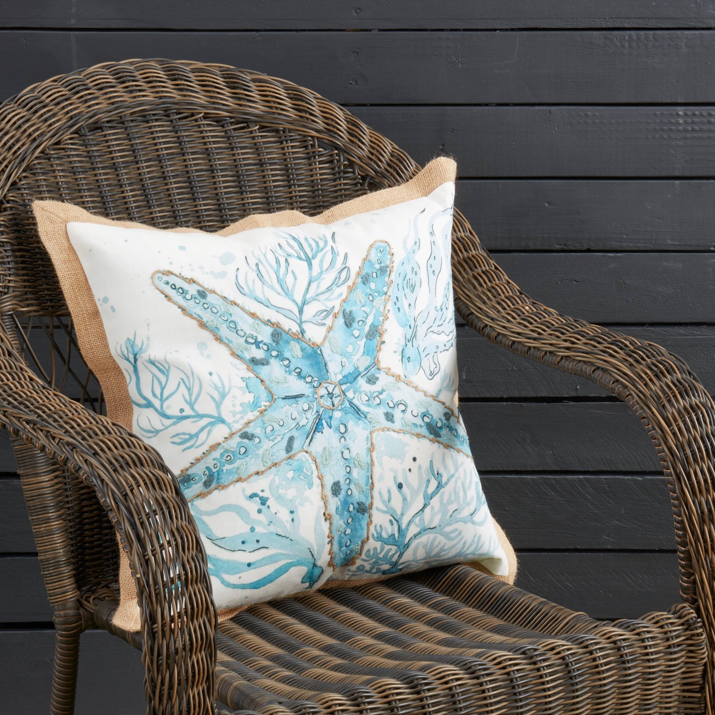 Charming Outdoor Starfish Pillow