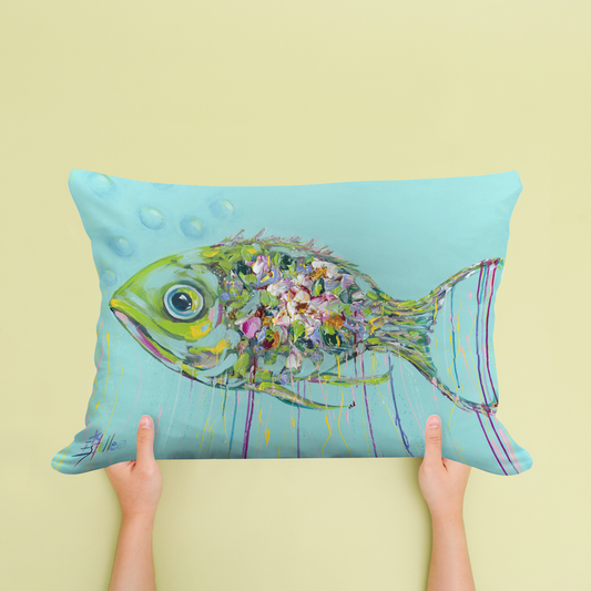 Estelle Artistic Fish Pillow
