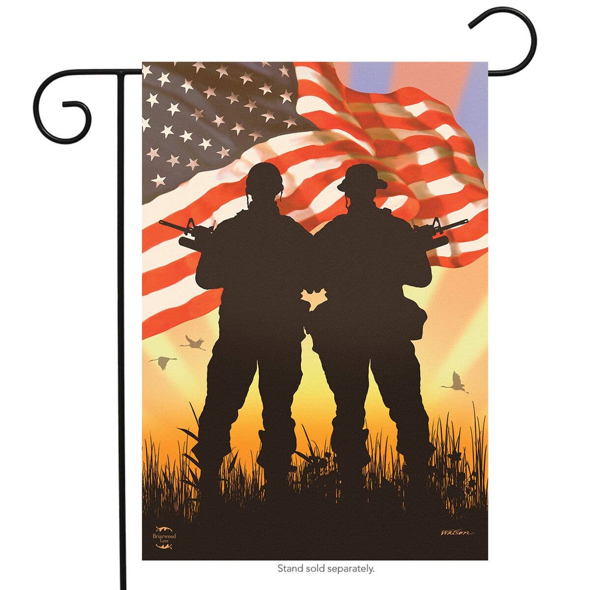 American Heroes Garden Flag