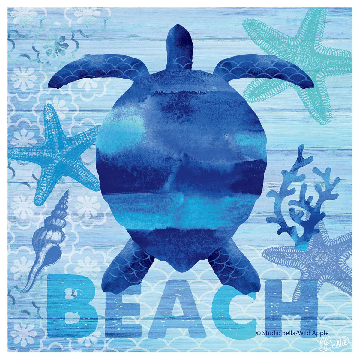 "Sea Turtle" Single Absorbent Stone Coaster