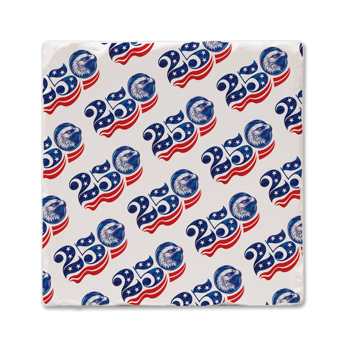"Celebrate 250 Years" Stone Tumbled Tile Coaster