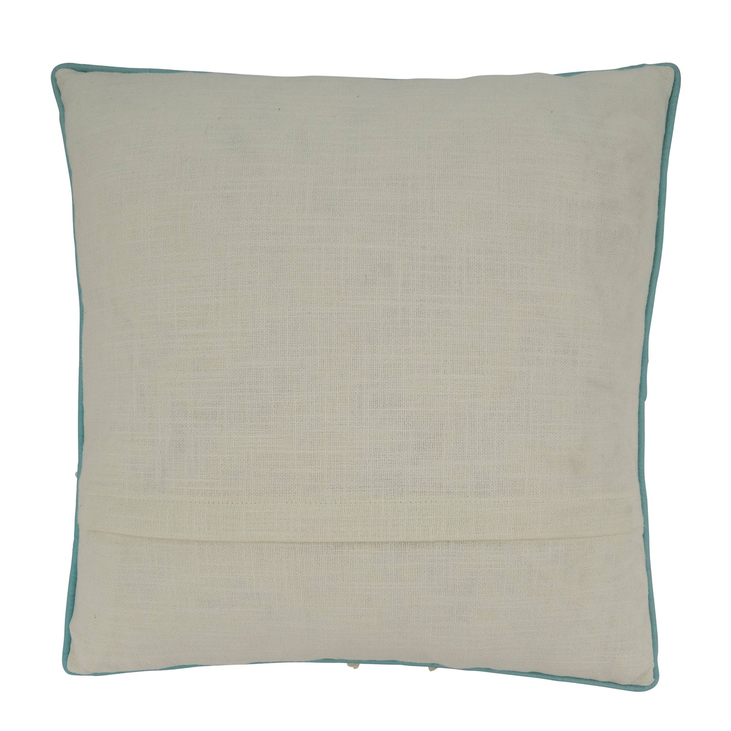 Throw Pillow With Embroidered Starfish Design
