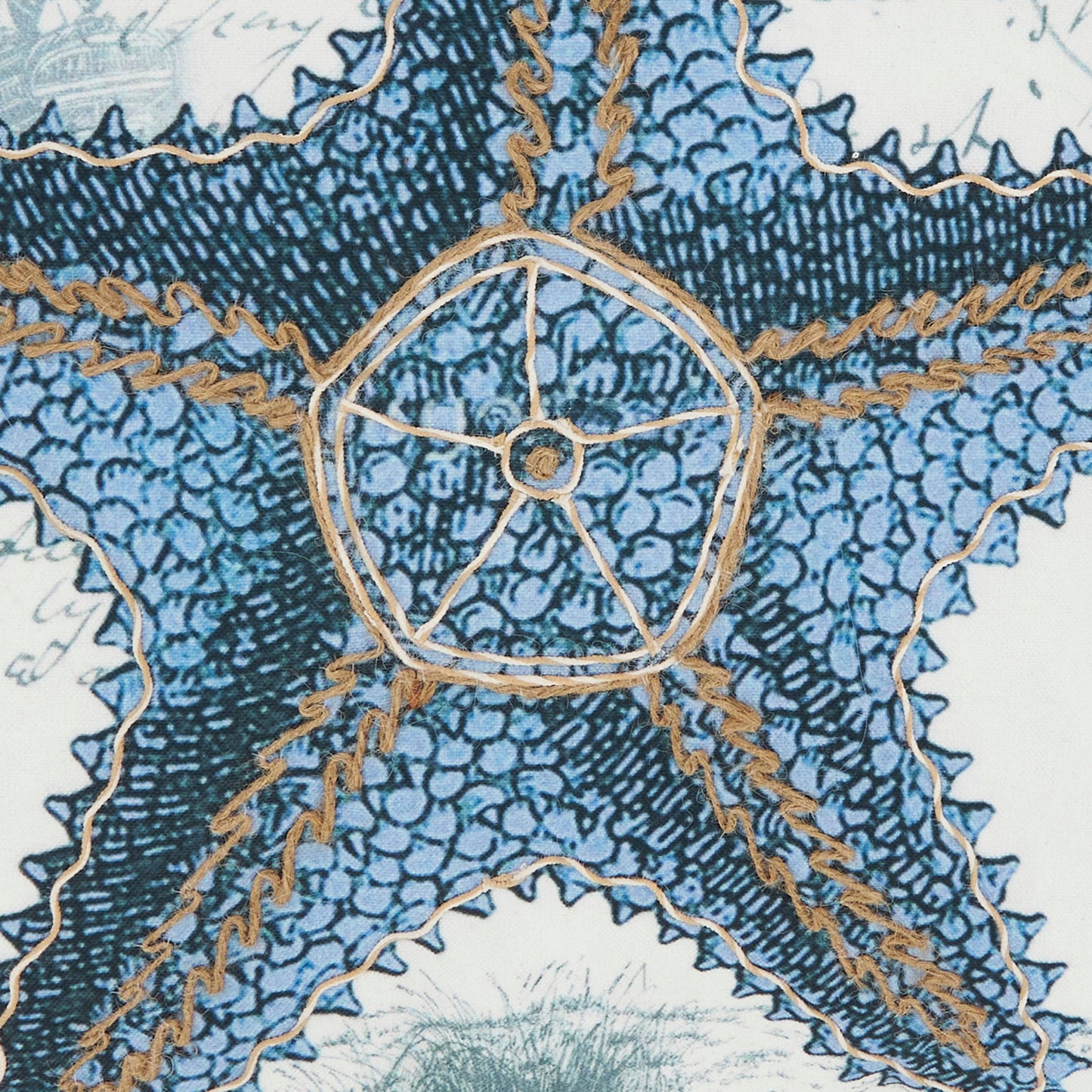 Coastal Outdoor Starfish Pillow
