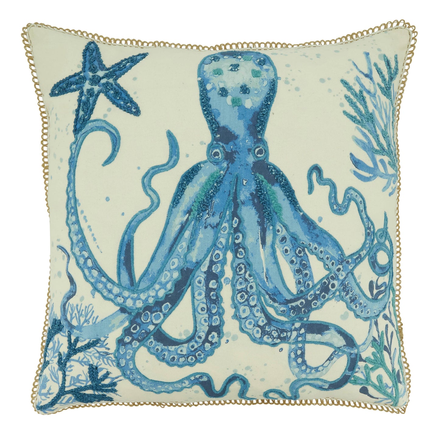 Octopus Design Throw Pillow