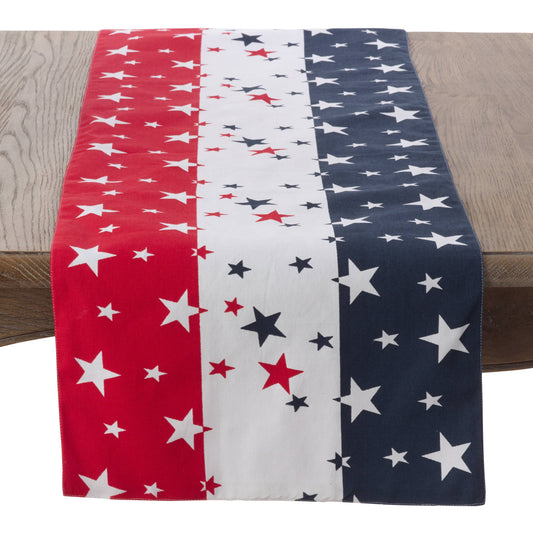 Stars & Stripes Table Runner – Patriotic Table Linen