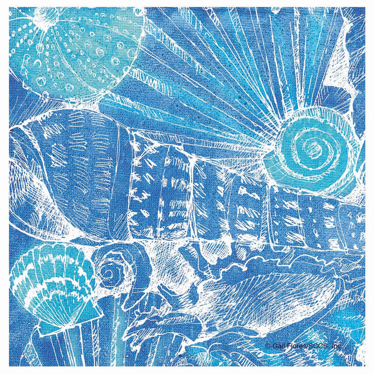 "Deep Sea" Single Absorbent Stone Coaster