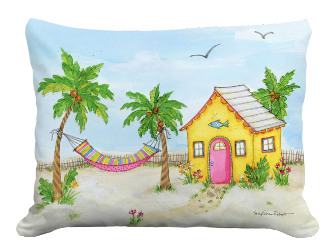 Pillow - Cottage by the Sea - indoor / outdoor cushion