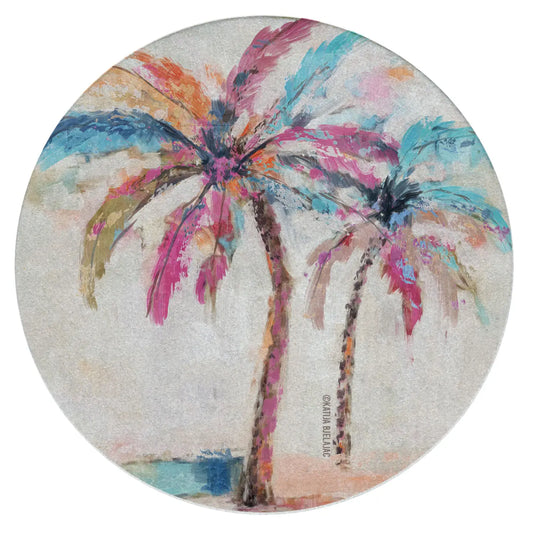Painted Palms Sandstone Coaster