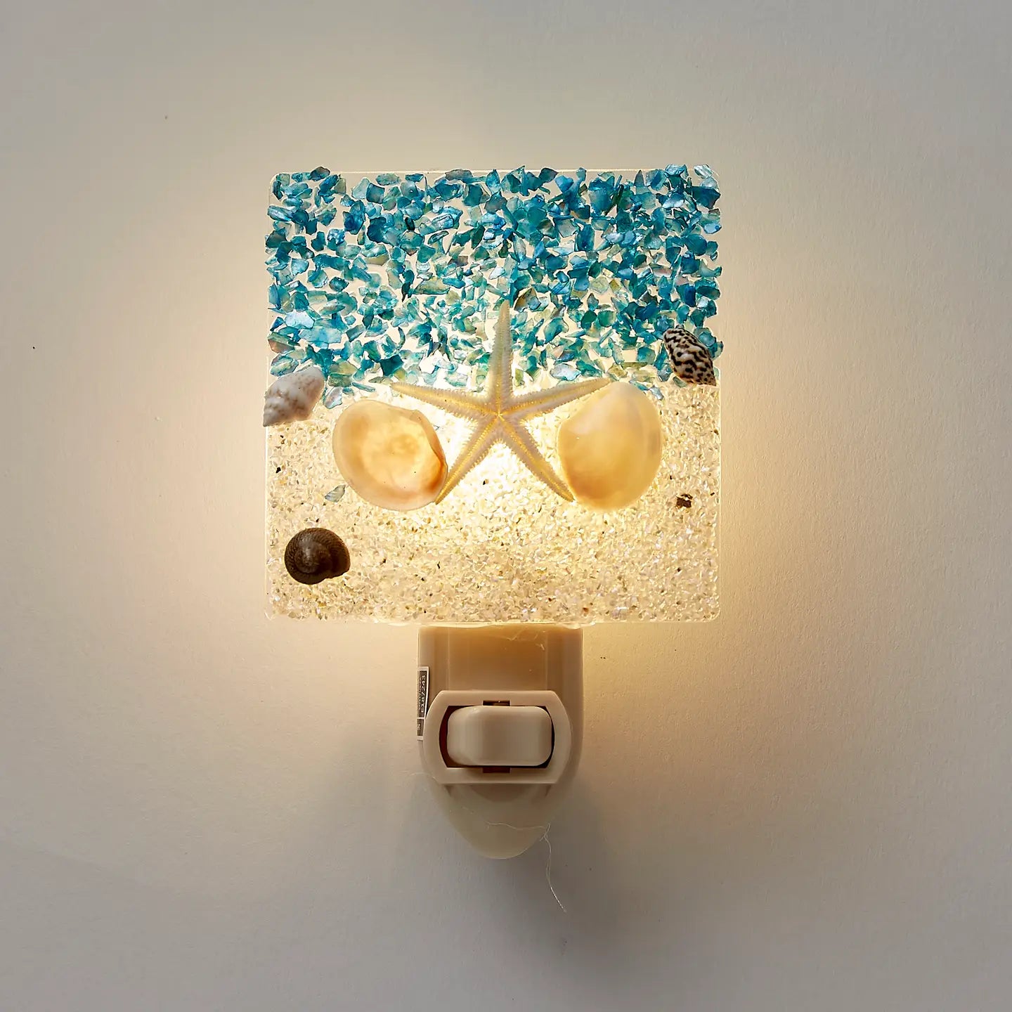 Sand & Sea w/ Starfish Square Led Boxed Night Light