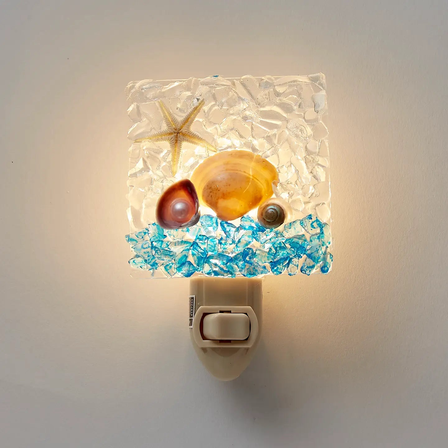 Sea & Sky w/ Clam Square Led Boxed Night Light