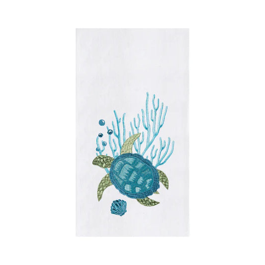 Turtle with Bubbles Kitchen Towel