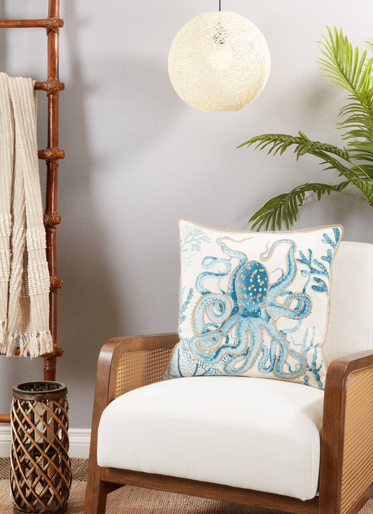 Octopus Throw Pillow