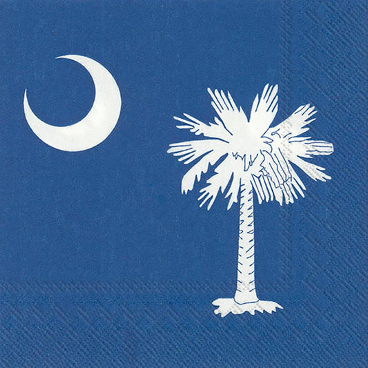 Paper Cocktail Napkins Pack of 20 South Carolina Flag