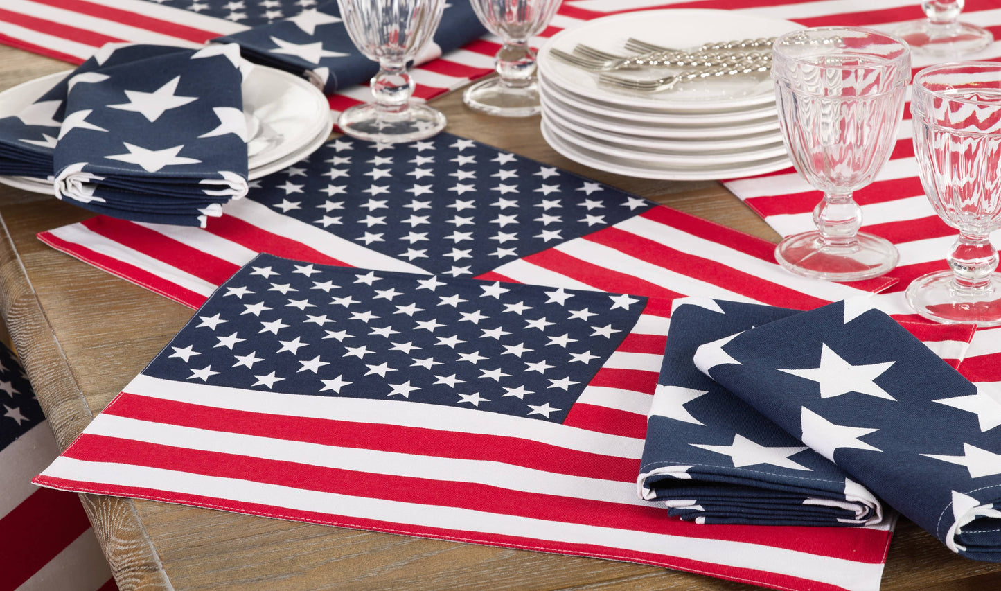 American Flag Napkin – Patriotic Americana Table Linen