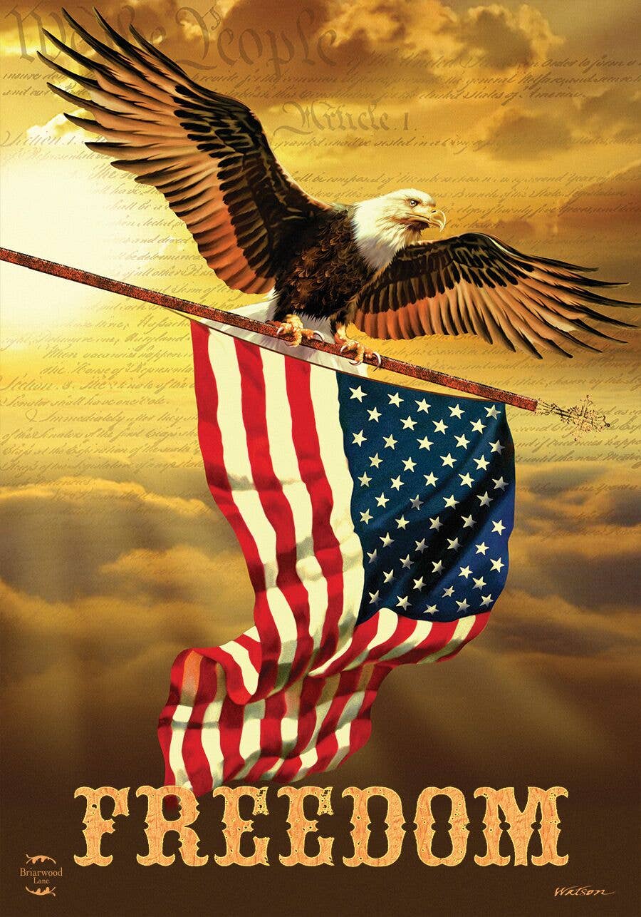 Freedom Eagle Garden Flag