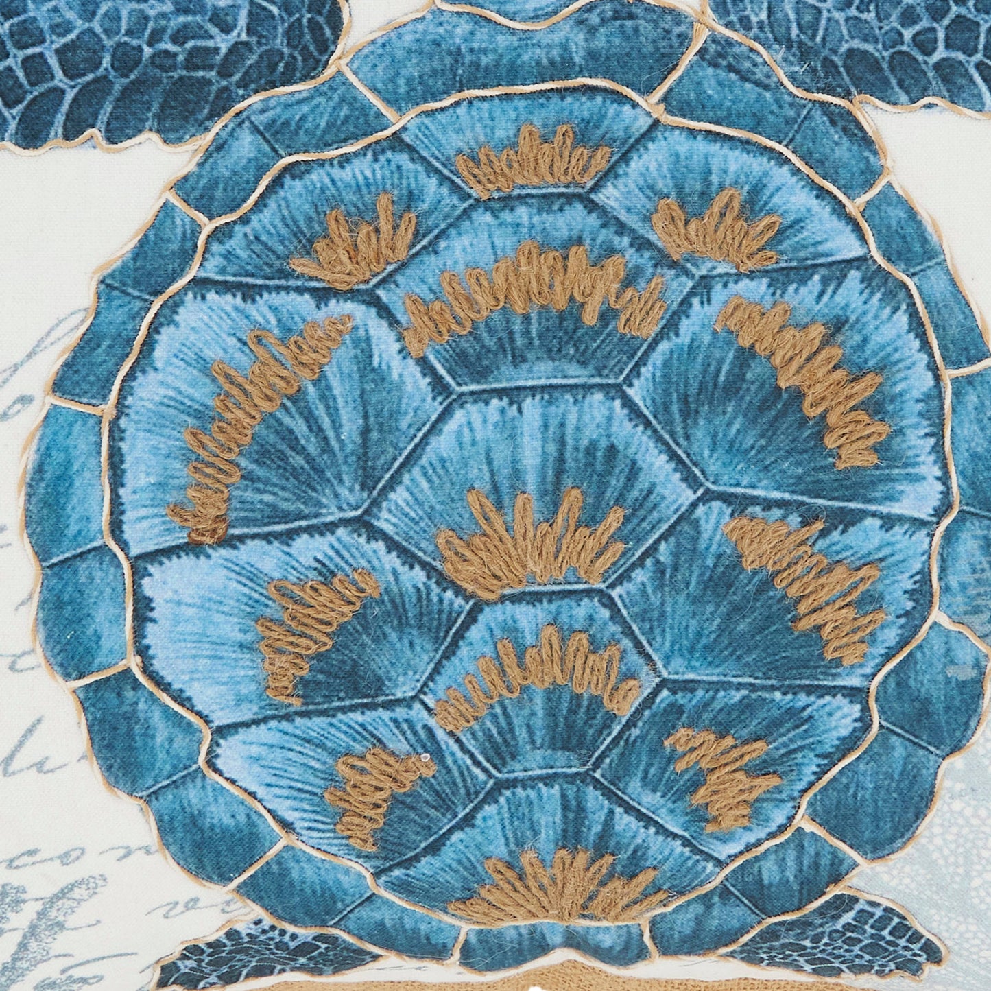 Coastal Outdoor Turtle Pillow
