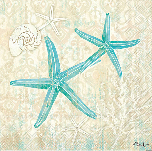Paper Cocktail Napkins Pack of 20 Paul Brent Laguna Shells