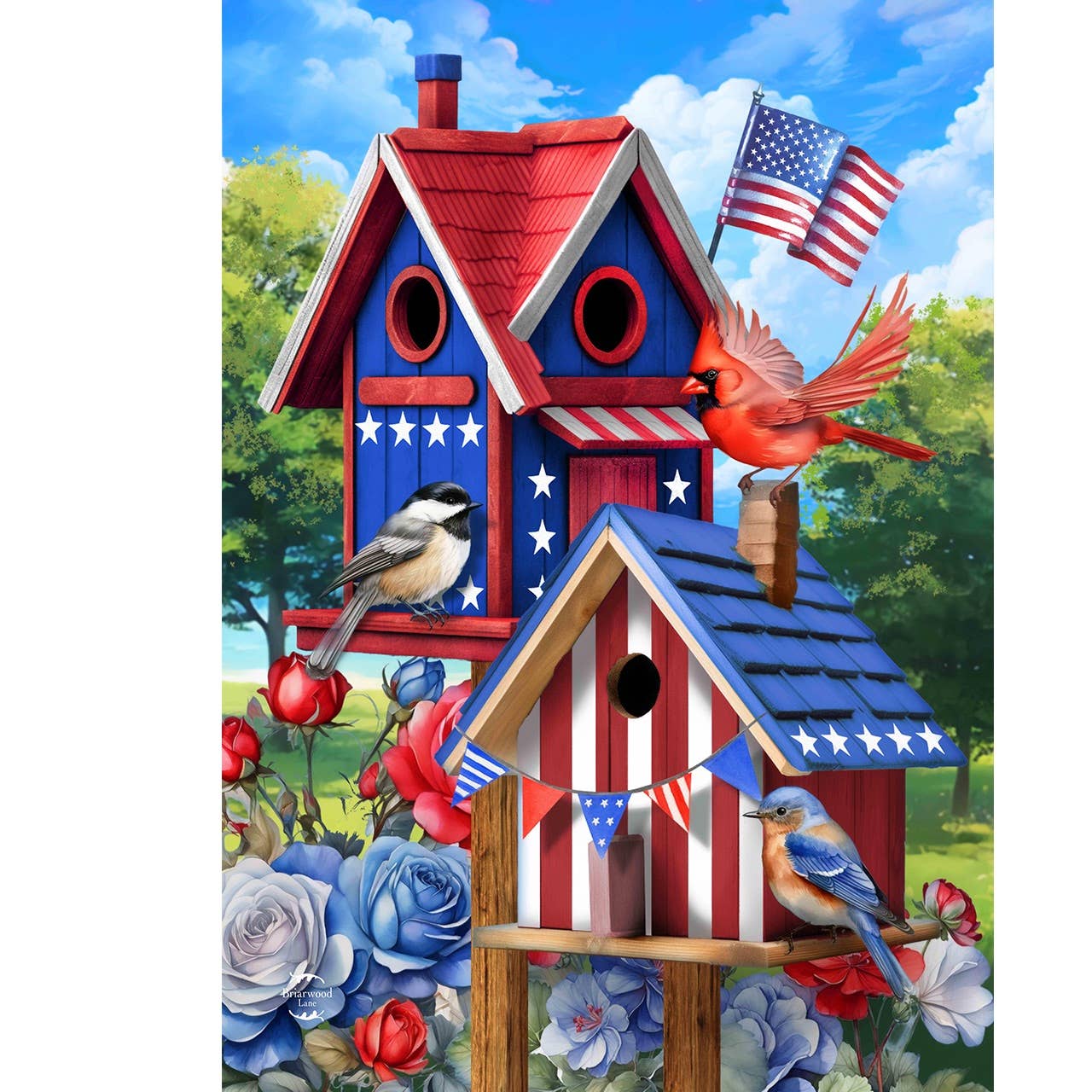Home of the Free Birdhouses Garden Flag